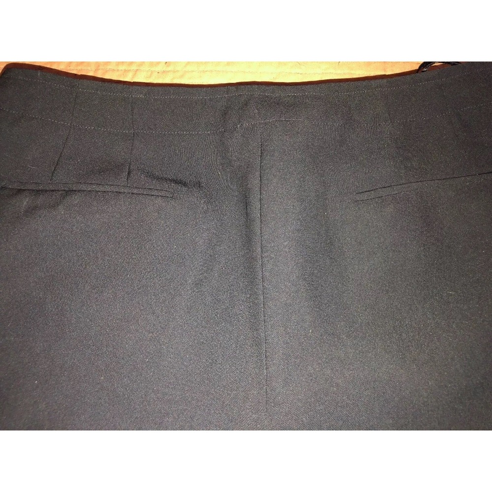 Womens Ann Klein Black Business Dress Pants W Side Buttons Lined Size 8 Polyeste - Picture 3 of 8